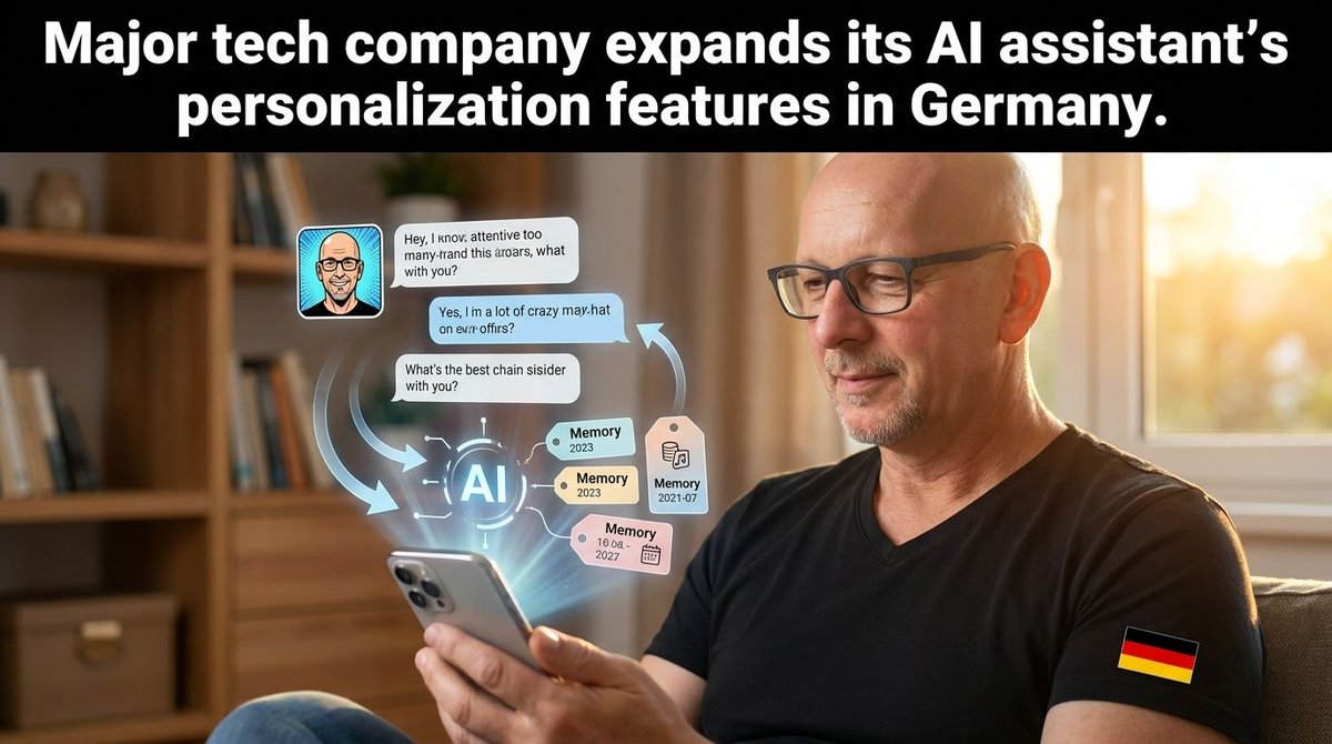 sorimmelspacher's tweet image. Google enables Gemini in Germany to remember user details by default. That shifts the assistant from generic output to preference driven responses. Personalization becomes power by accumulating context. #Gemini #AI
linkly.link/2i7BH
