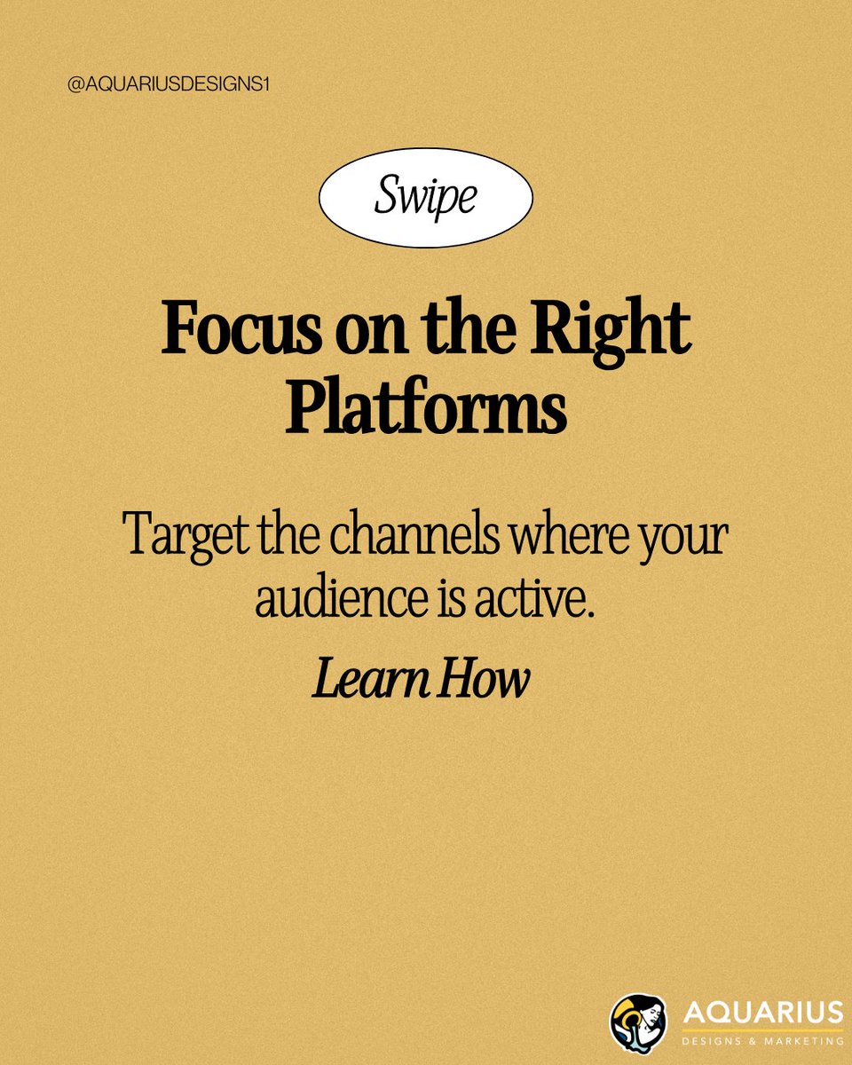 aquariusdesigns's tweet image. Don’t waste time posting where your audience isn’t. 🎯 
Let’s find your perfect audience:
aquariusdesignsinc.com

#SocialMediaMarketing #DigitalStrategy #TargetAudience #SmallBizTips #AquariusDesigns #MarketingStrategy