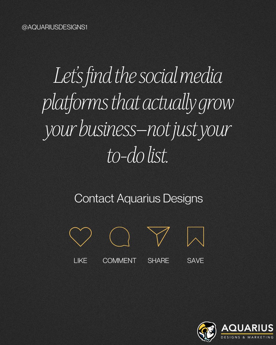 aquariusdesigns's tweet image. Don’t waste time posting where your audience isn’t. 🎯 
Let’s find your perfect audience:
aquariusdesignsinc.com

#SocialMediaMarketing #DigitalStrategy #TargetAudience #SmallBizTips #AquariusDesigns #MarketingStrategy