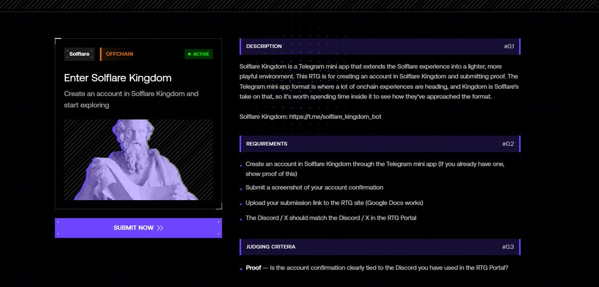 Do this for a chance to be eligible for Arcium, via RTG

You can interact on this, through onchain and offchain tasks.

RTG platform
rtg.arcium.com/rtg/join-the-m…

Offchain
1. Join the magic waitlist and submit via google docs.

ai.solflare.com

2. Create an account in Solflare