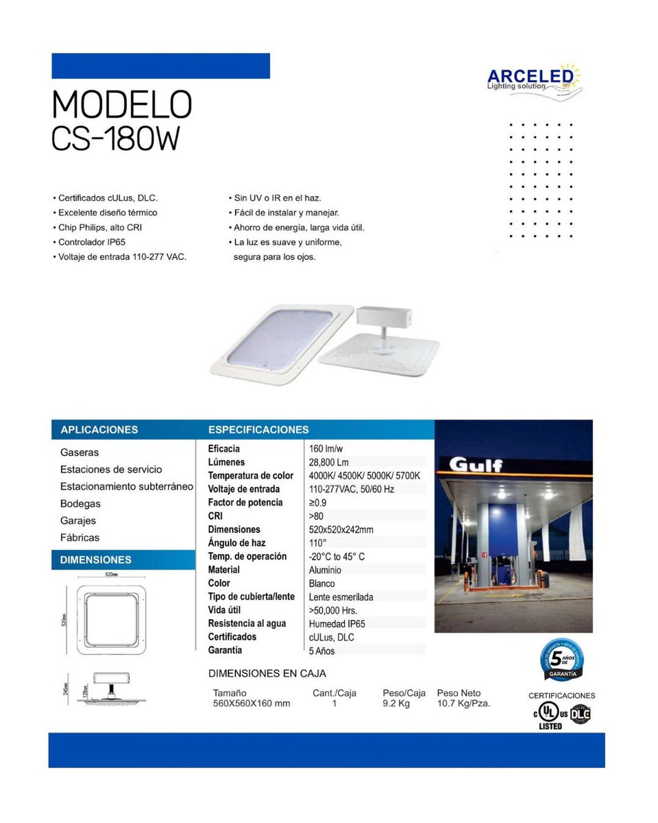 arceiluminled's tweet image. 💡 Modelo: CS
🔅 Potencia: 180 W
👉 Aplicación: Gaseras, estaciones de servicio, estacionamientos subterráneos, bodegas, garajes, fábricas.

Cotiza con nosotros: 
3327993806 / 3315837691

#iluminación #luminaria #led @seguidores @todos @destacar
