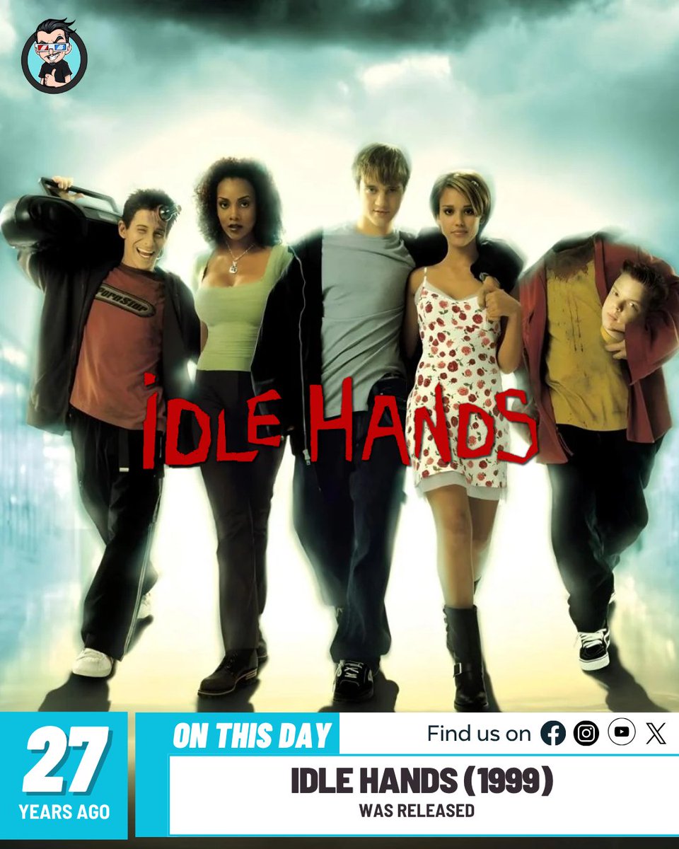 joblocom's tweet photo. Idle Hands (1999) was released 27 years ago! π₯
#IdleHands #DevonSawa #SethGreen #JessicaAlba https://t.co/4OB7ukBX8Z