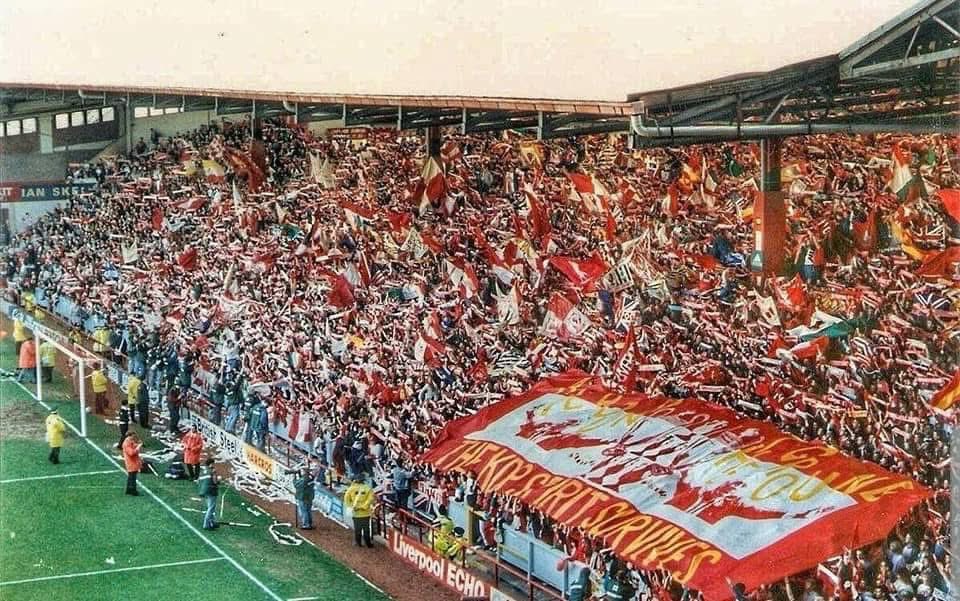 Awaydays23's tweet image. ON THIS DAY 1994: Liverpool's Last day of the Standing KOP #LFC