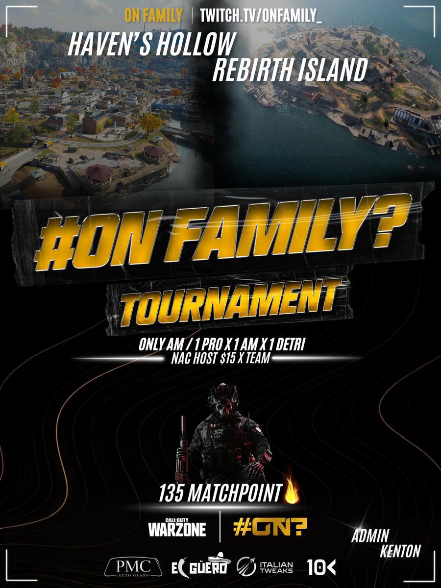 Kenton_Gaming's tweet image. ⚡️🔥 #ON FAMILY? Express Custom 🔥⚡️
                (Rotational Maps)
                       
  🔥Only Ams/ 1Pro X 1Am X 1Detry🔥

📆: 4/30/26 Thursday 
⏰: 11pm est
💰: $15 X Team
📈: 135 Match Point
📡: NAC host
🪂: 16 Teams

Administrator: @Kenton_Gaming