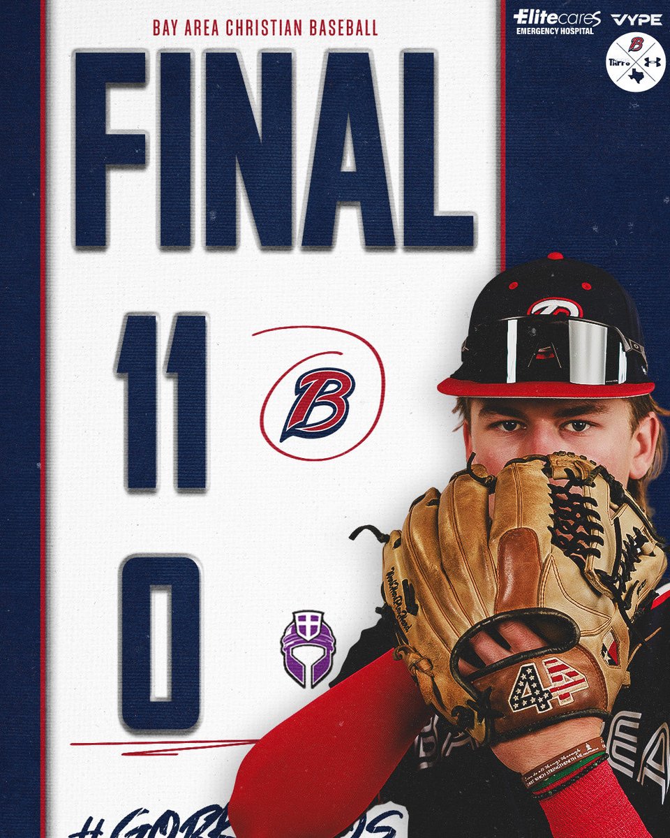 BacsBaseball's tweet photo. 🚨🚨Broncos Playoff Win🚨🚨
Broncos 11 🆚 St Mary’s-Hall 0
Broncos move on to the next round!
X-Factor Player of the game:
Jackson Karstedt- 2-3, HR, 3R, 1BB, 4RBI’s
#BACSBaseball #4TheBay https://t.co/eNr4IGJ2Rw