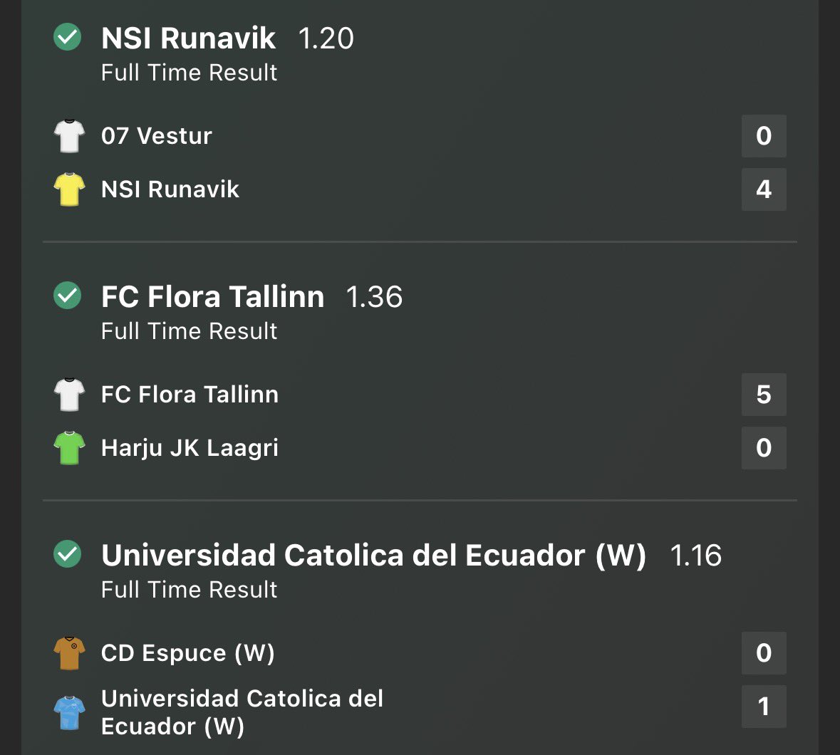 DingerBetTips's tweet image. Daily ACCA #1 WINS!!✅✅✅

LIKE if you hopped on this WINNING ACCA❤️

#Bet #Betting #Tips #Football #bettingtips #Accumulator #ACCA