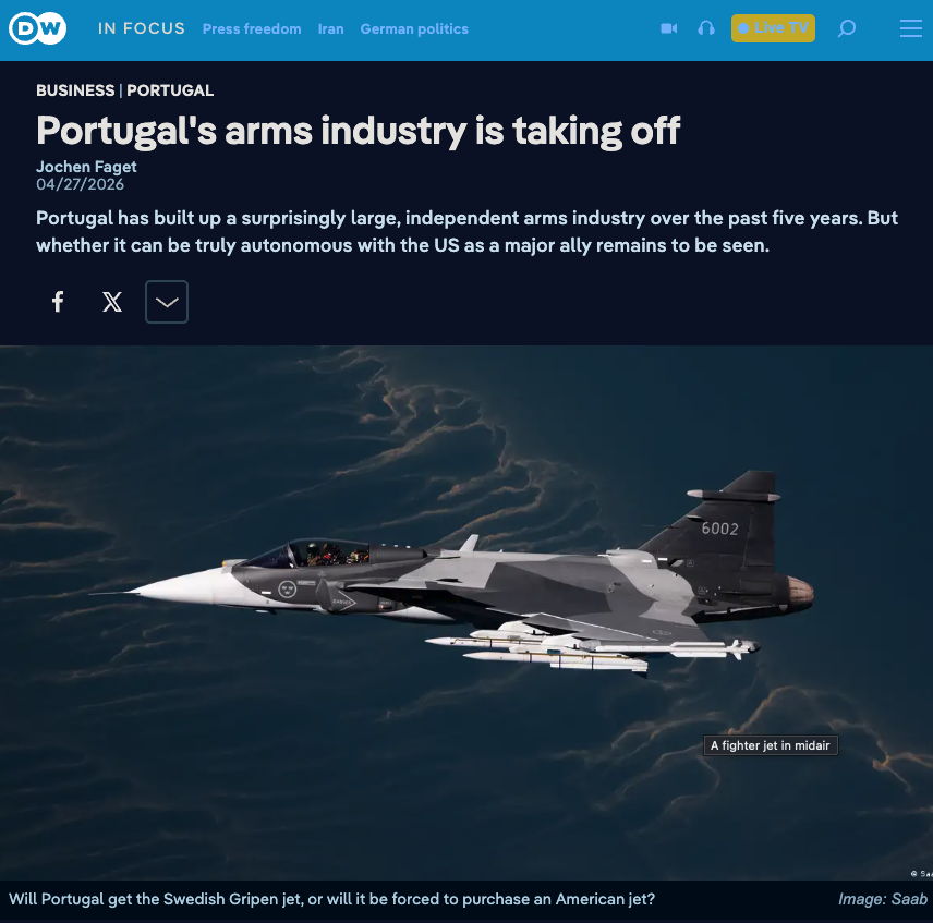 ArmstrongEcon's tweet image. What is unfolding in Portugal is a perfect example of how the cycle turns quietly before the public even realizes what is taking place. The arms industry there is now expanding at a pace that would have seemed unthinkable just a few years ago, yet this is precisely what happens
