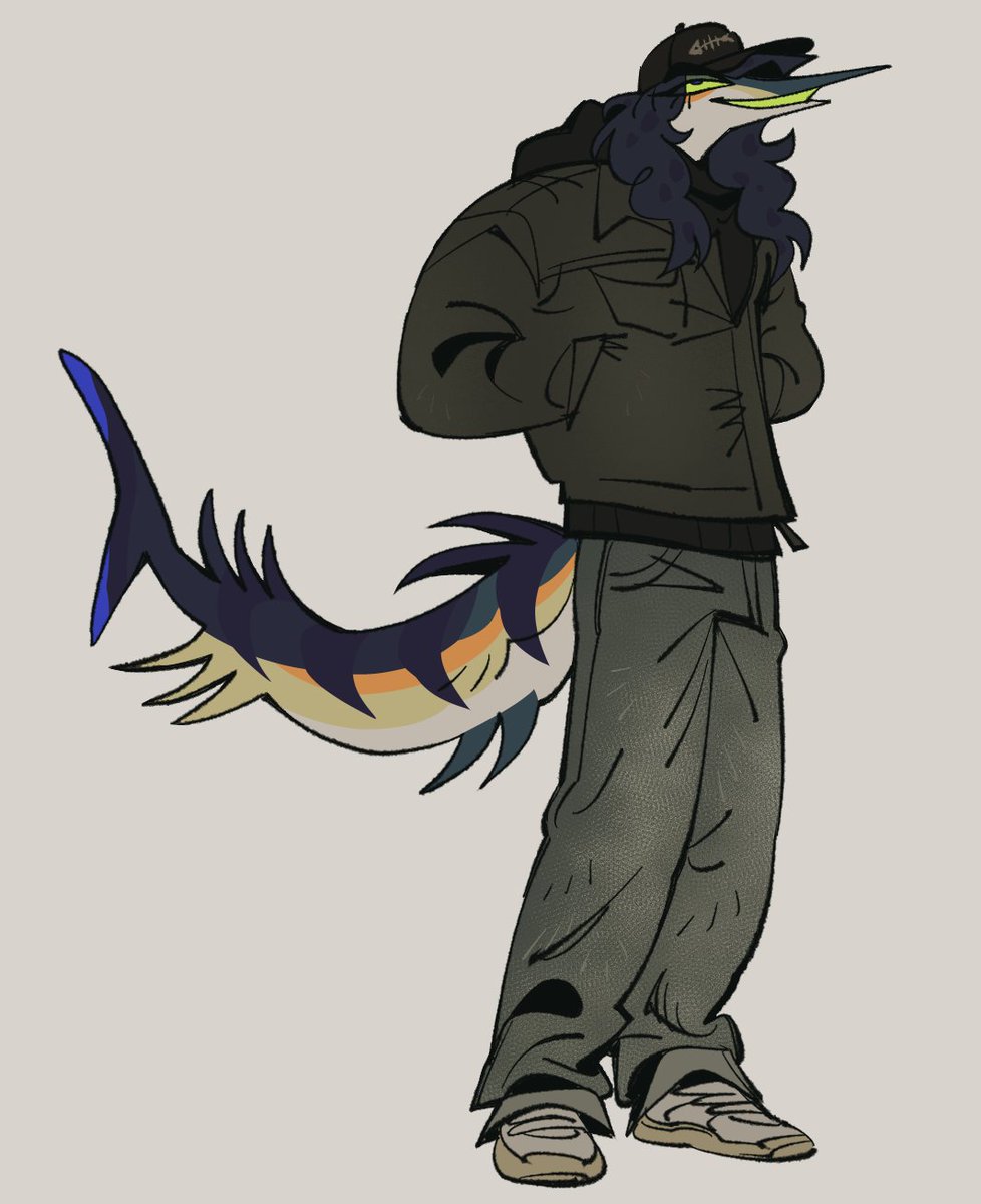 redraw babeyyy. his name is Ben and he's an atlantic sailfish btw