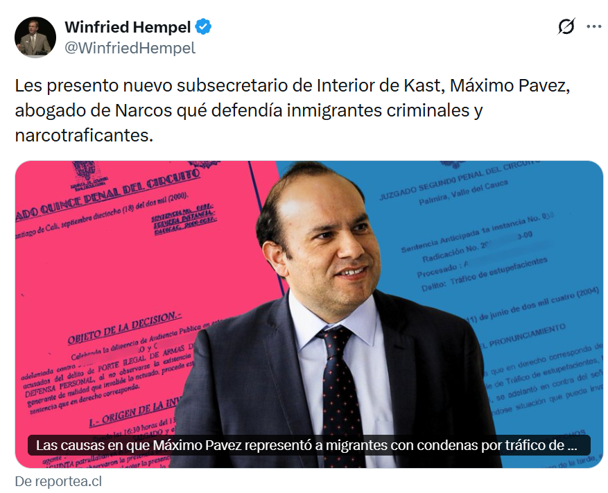 LucyHerSan's tweet photo. @adnradiochile Al parecer no es la única que tiene vínculos con defensores de narcotraficantes. https://t.co/dlRp0u1qHq