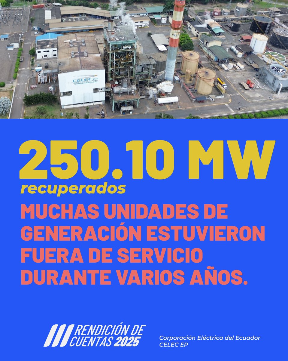 Corporación Eléctrica del Ecuador tweet media