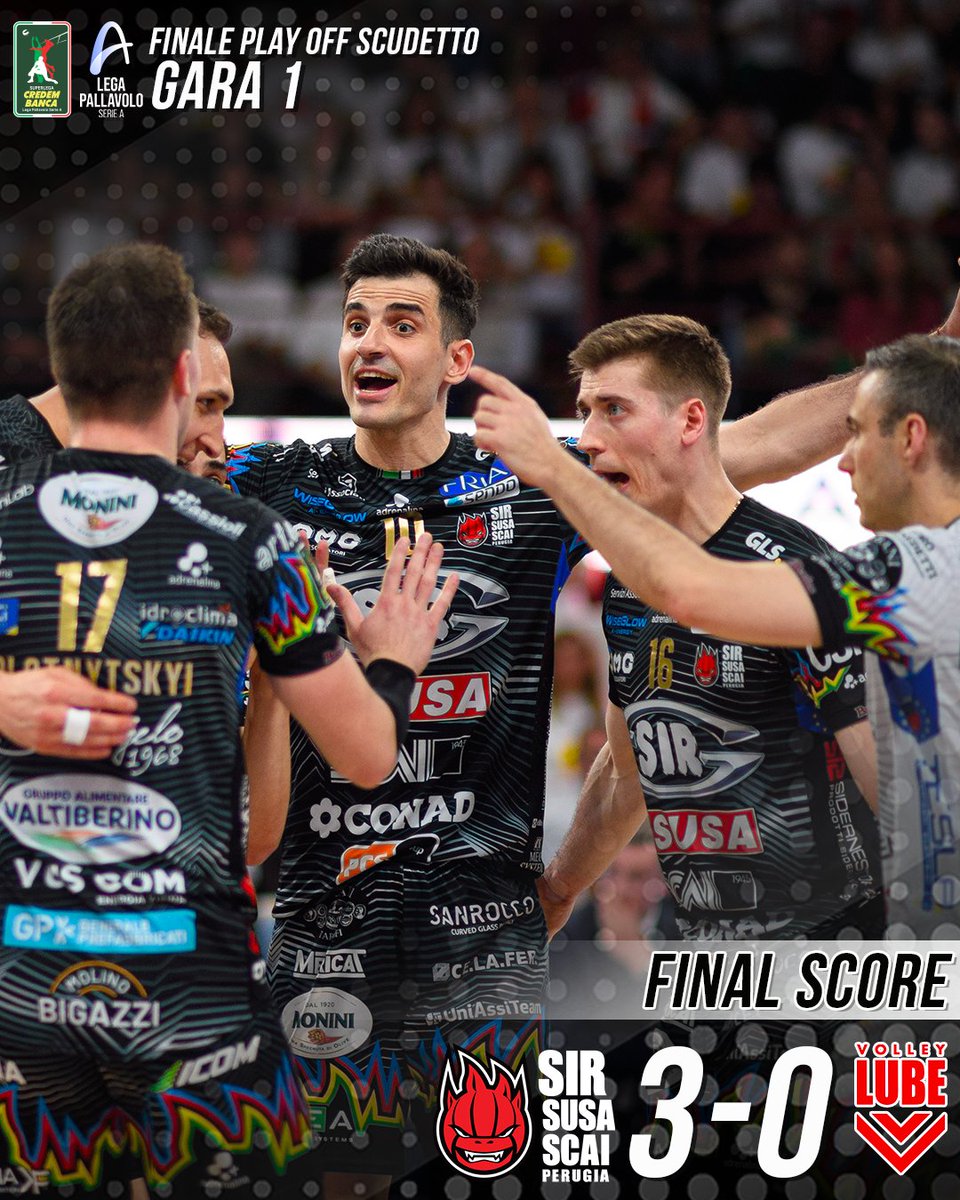 𝙑𝙄𝙏𝙏𝙊𝙍𝙄𝘼𝘼𝘼𝘼𝘼𝘼𝘼!!!🤩🤩🤩

🏐 Sir Susa Scai Perugia-Cucine Lube Civitanova 3-0 (25-21; 25-17; 25-22)

#BlockDevils #superlega