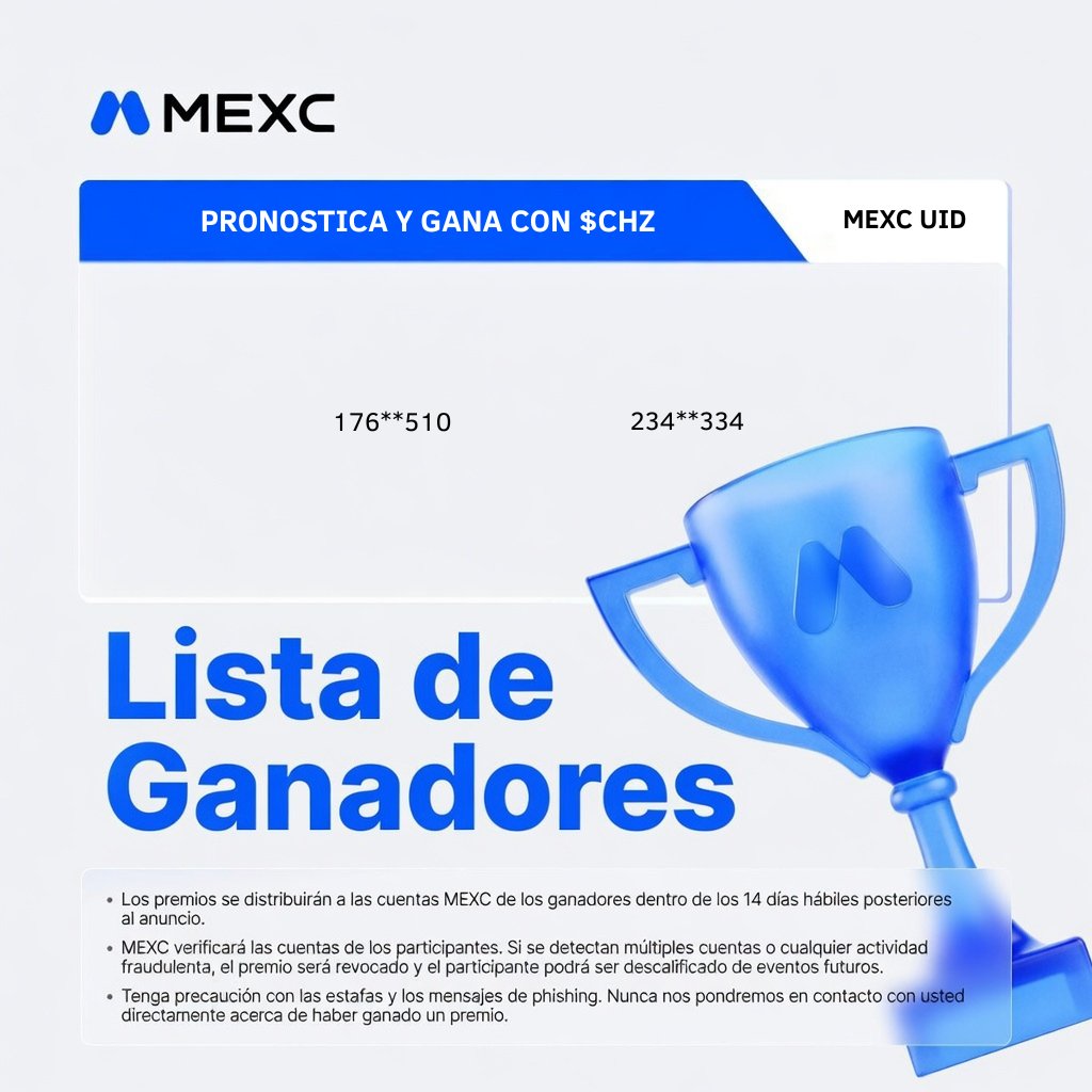 TENEMOS GANADORES!
Felicidades a todos los que participaron en el evento: Pronostica y gana junto a solana:6eftxVbSAunVEoxUWdGhPdxg5UdsJ8Wkwy5w5YFuxouw 

🏆 Recuerda:
➤Las recompensas serán acreditadas en las cuentas MEXC de los ganadores dentro de los 14 días hábiles