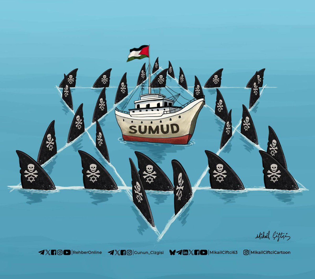 #Sumud #SumudSaldırıAltında #SumudFlotilla #SumudveÖzgürlükfilosu