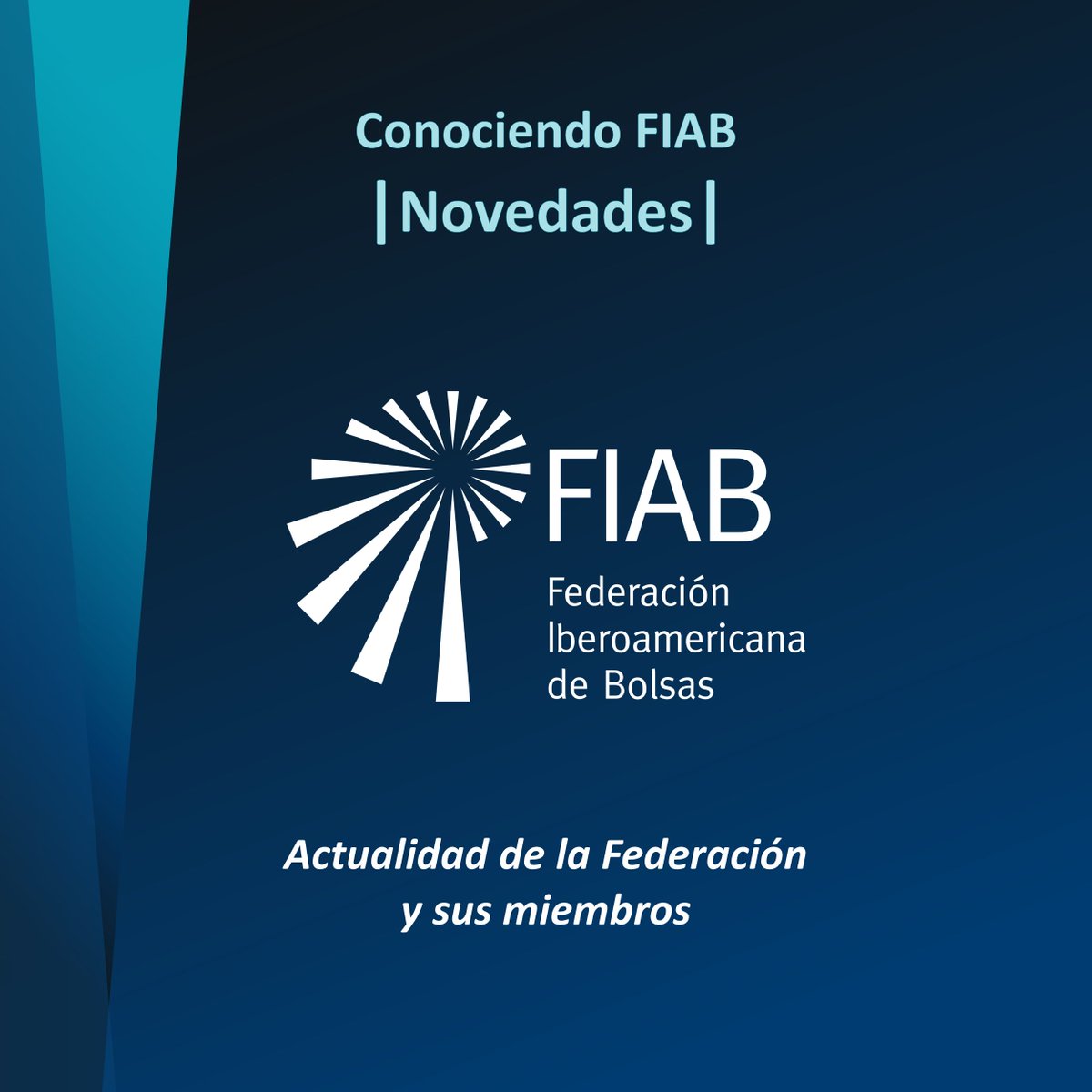 FIABnet's tweet photo. Conociendo FIAB | Novedades
La Federación Iberoamericana de Bolsas comparte noticias, iniciativas y actividades de la Federación y sus miembros.

Lea más 👉 https://t.co/DSOVLcbN7z

#FIAB #MercadosDeCapitales https://t.co/zo3buMR8UA