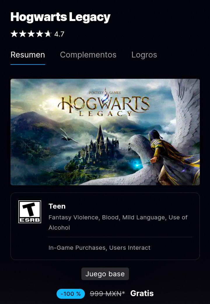 After_Bits's tweet photo. ¡Vamo a jugar! 🎮

Para celebrar los 25 años de Harry Potter, Epic Games Store nos regala el título de 🎁 Hogwarts Legacy 🎁 será por tiempo limitado y tendrás hasta el día 3 de abril para reclamarlo.

https://t.co/OoxTC8sC67 https://t.co/RmGWqRBuyt