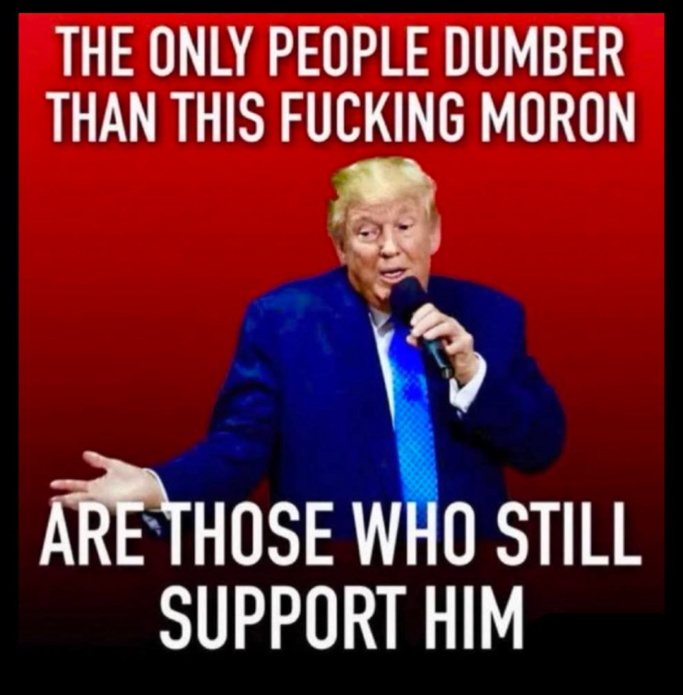 Luis_Caneza's tweet image. Says the #MAGA-RETARD  POS
#Trump asswipe who loves a real pedophile, liar, scumbag, misogynistic ahole.
Your dog is smarter than you. halfwit-cuck