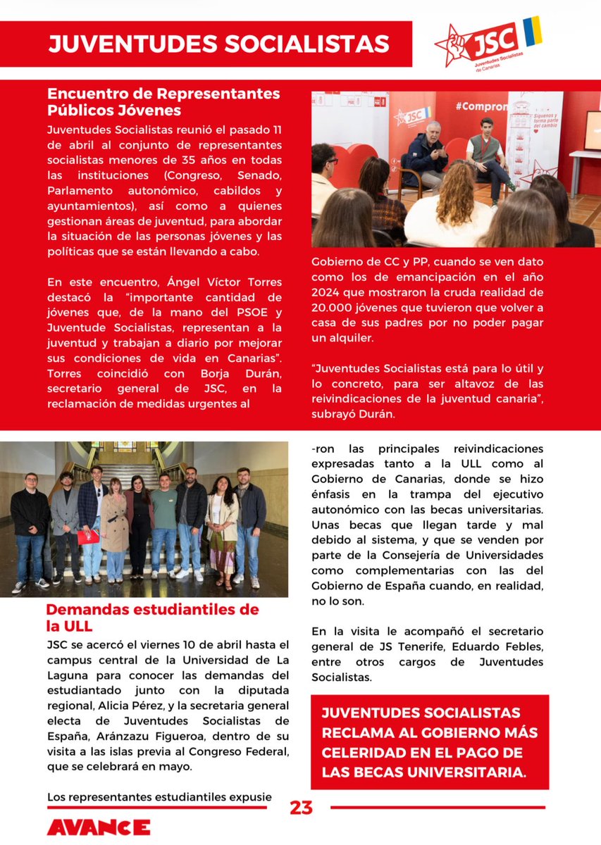 Juventudes Socialistas de Canarias tweet media