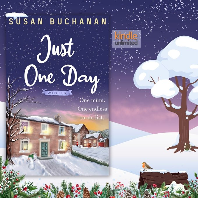 Susan_Buchanan's tweet photo. ❄️‘I loved Louisa and her family / friends with all the dramas , the ups &amp; downs of life never running smoothly. I was glued to the book and when I finished I just had to get book 2, which I am loving too.’ ❄️
JUST ONE DAY - WINTER 
#family #humour #KU
https://t.co/5NMONzXWpB https://t.co/SiSvMWQ6zH