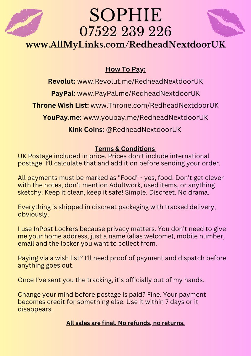 RedheadNextD_UK's tweet photo. Shut up and send tributes to my Revolut, right now! 🫰💸 https://t.co/QkqcPnm5ZJ