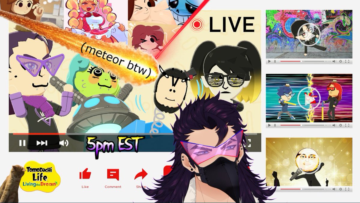 KrownoLive's tweet image. IN JUST ONLY AN HOUR!! WE RETURN TO PEN ISLAND TO SEE WHAT THE FREAKY RESIDENTS HAVE BEEN UP TO!! LETS GET WILD!! &amp;gt;:)
#tomodachilifeltd #vtuber