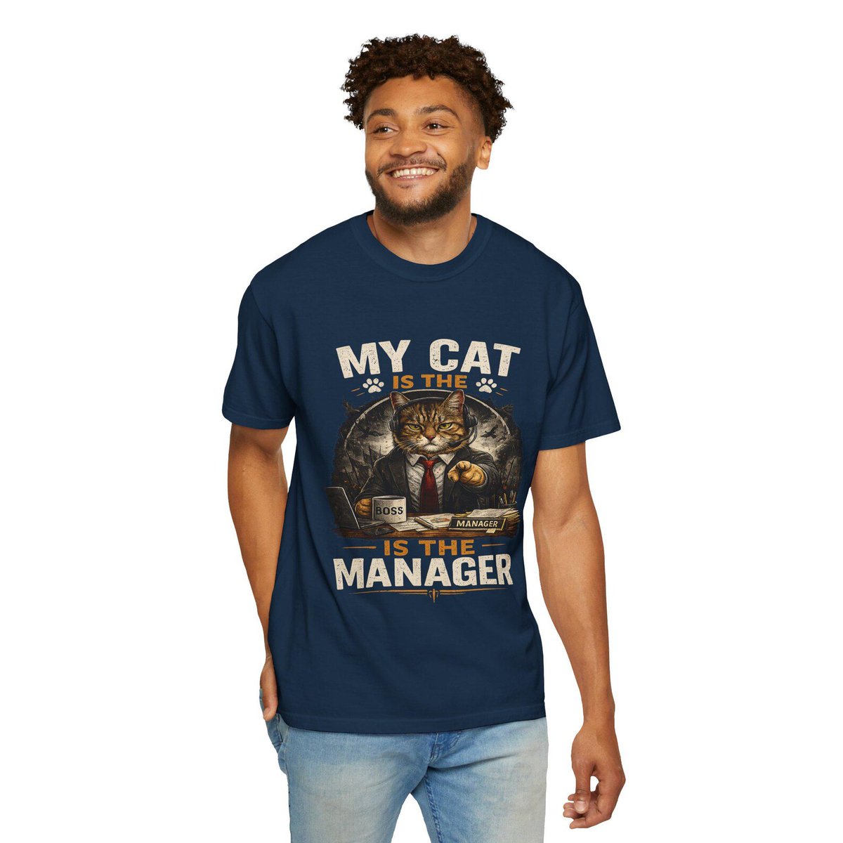 husetell's tweet image. i don’t own a cat
i work for one 😼
#catlover #funnycat #printondemand