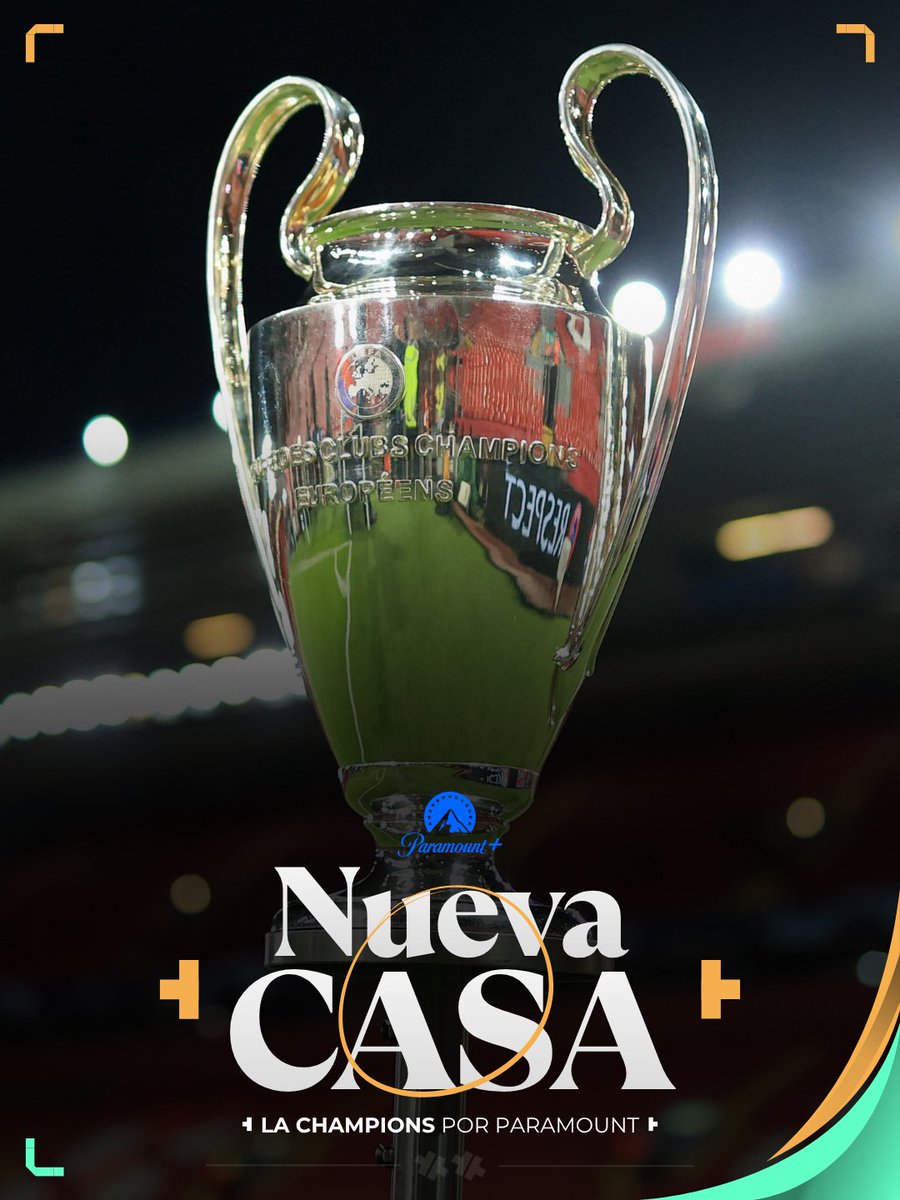 ¡NUEVA CASA!

​🚨 | Se anunciaron los ganadores de los derechos de transmisión de las competiciones de la UEFA para el ciclo 2027-2031:

​📺 | Paramount+ adquiere el 50% de los derechos de la Champions League para Sudamérica, Centroamérica y México.

​📺 | El 50% restante