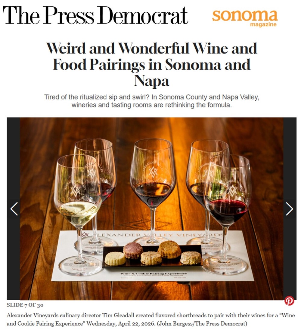 avvwinery's tweet image. Looking for something a little different for your wine tasting?  Take Dana Rebmann's advice &amp;amp; Book our Wine &amp;amp; Cookie Pairing 🍪 🍷 bit.ly/4uiDzrp

Book today:  avvwine.com/visit/visit-us/

#sonoma #healdsburg #winetasting #familyfarming
