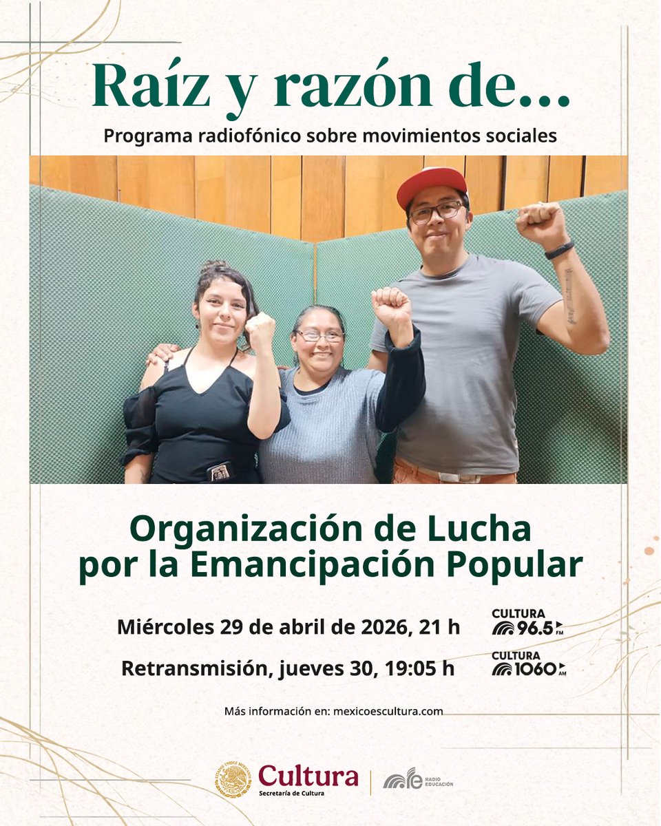 Cultura 1060 AM de Radio Educación tweet media