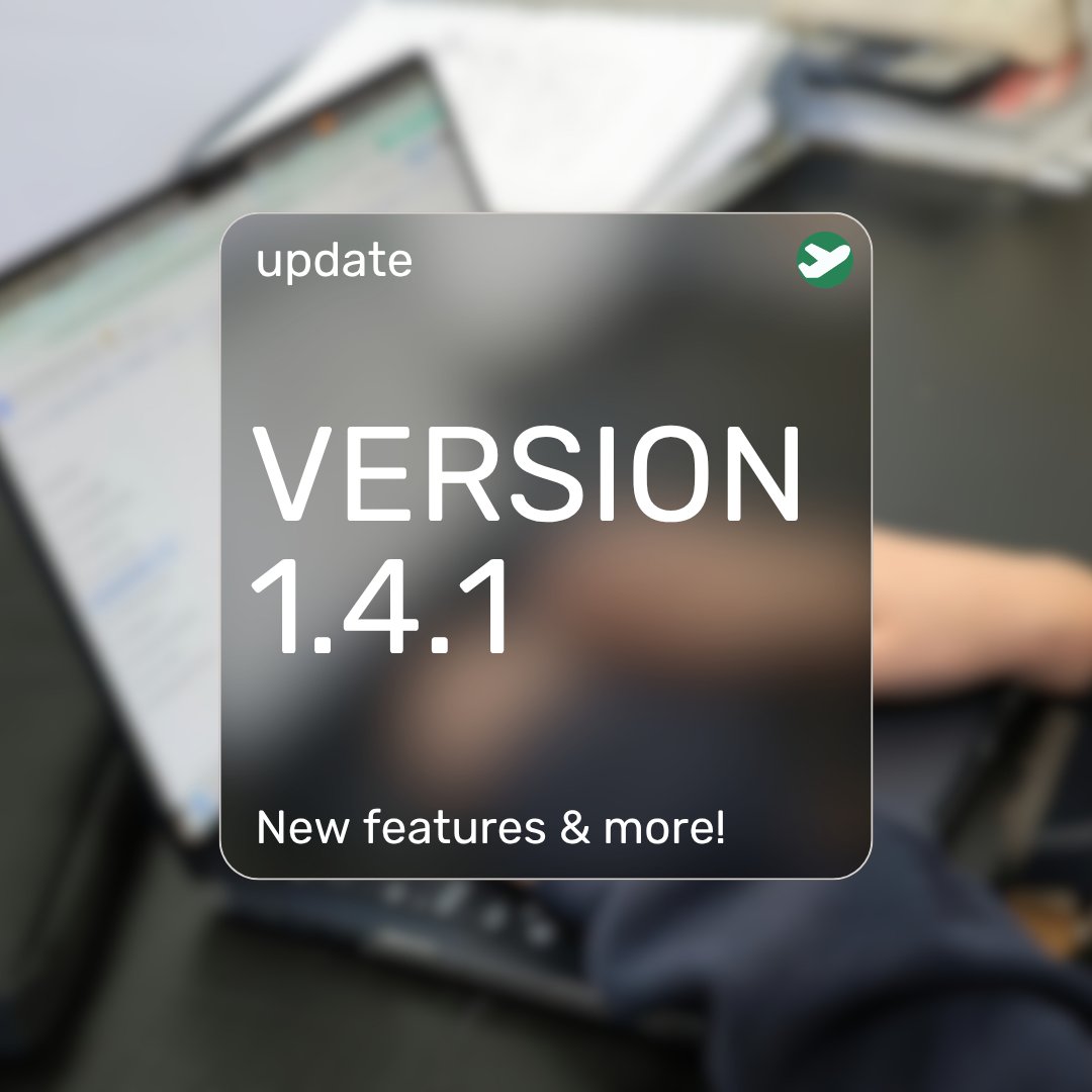 apronpilot's tweet photo. 🚀 Update to version 1.4.1 is live! 🎉
Update completed, the new version is live!
👉 Details:  https://t.co/1JTKfuCOBG

#toolsforpilots #generalaviation #aircraftrental #aircraftcharter #frompilotsforpilots #flightclub https://t.co/oZLANcEAkk