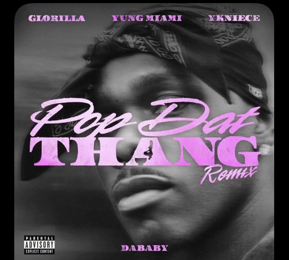 TheShadeRoom's tweet image. Roomies, #DaBaby (@DaBabyDaBaby) is dropping the "Pop Dat Thang Remix" TONIGHT featuring #GloRilla, #YungMiami, &amp;amp; #YKNiece 

Which verse are y'all ready to hear the most?