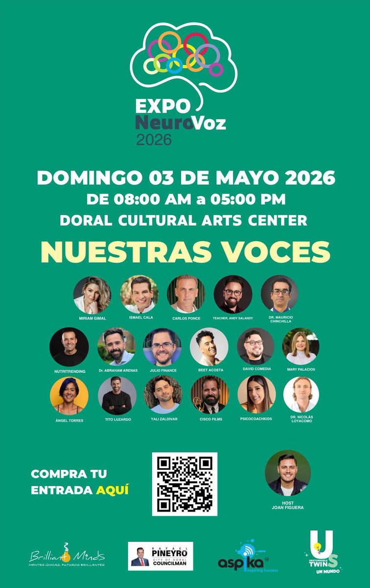 Aspika16's tweet photo. Los espacios para marcas están SOLD OUT.
Ahora solo queda una forma de ser parte
✨ EXPO NEUROVOZ 2026
No es un evento. Es una experiencia que está moviendo conversaciones reales.
#ExpoNeuroVoz2026 #MiamiEvents #QueHacerEnMiami #EventosMiami #NetworkingReal #Neurodiversidad https://t.co/KbiNr8rsWH