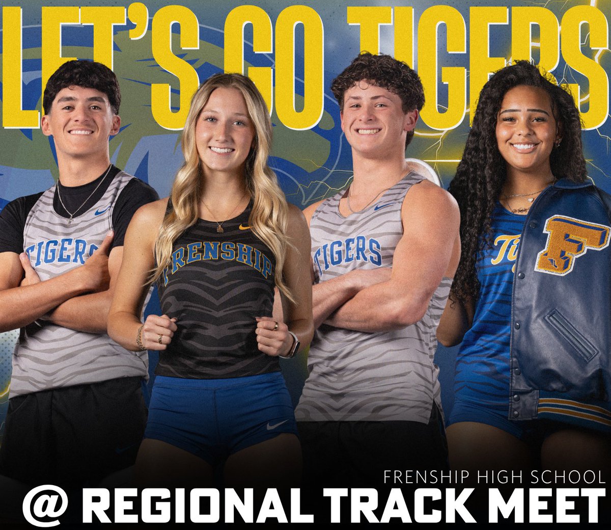 FrenshipSports's tweet photo. Let's go TIGERS! Today, the Frenship Tigers are competing in the Regional Track Meet at Maverick Stadium! 🐯🏃

Good luck, Frenship Track!

📸: @askfungo https://t.co/ib1bIJn9Lv