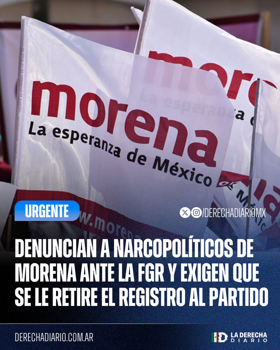 🚨🇲🇽🇺🇸 | #URGENTE LO MÍNIMO EN UN PAÍS DECENTE: El dirigente del PRI, Alejandro "Alito" Moreno, anunció que los narcopolíticos morenistas fueron denunciados ante la FGR, tras revelarse los nexos de Rubén Rocha Moya con el Cártel de Sinaloa, y exigió que se le retirara el registro