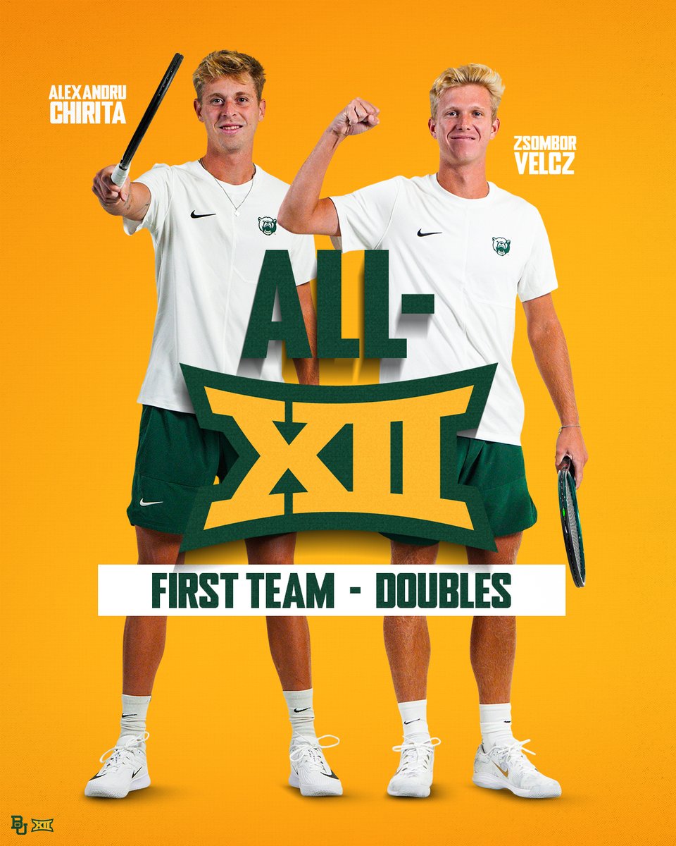 BaylorMTennis's tweet photo. The senior duo gets it done! 💪

#SicEm 🐻 https://t.co/A3mIa4enIv
