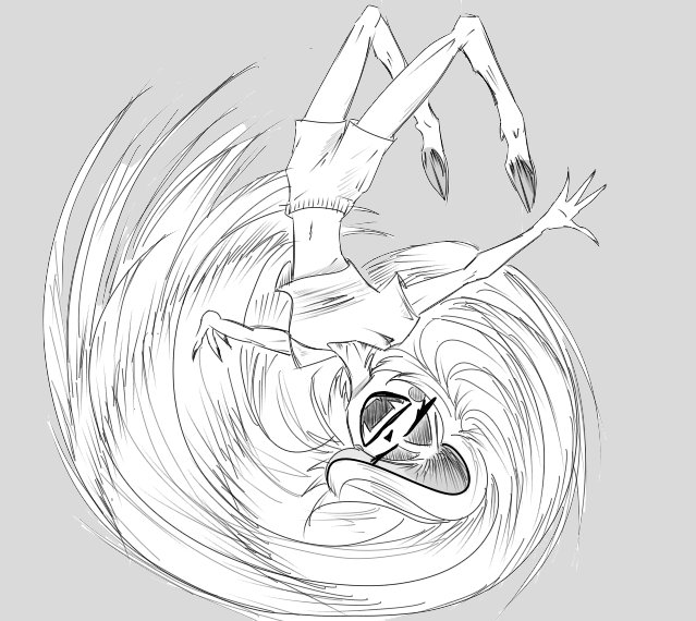 Gavranica1's tweet image. #Charlie doing some acrobatics with those little goat hoovsies of her which always confuse the heck out of me because 
I never know how they are supposed to look
#HazbinHotel