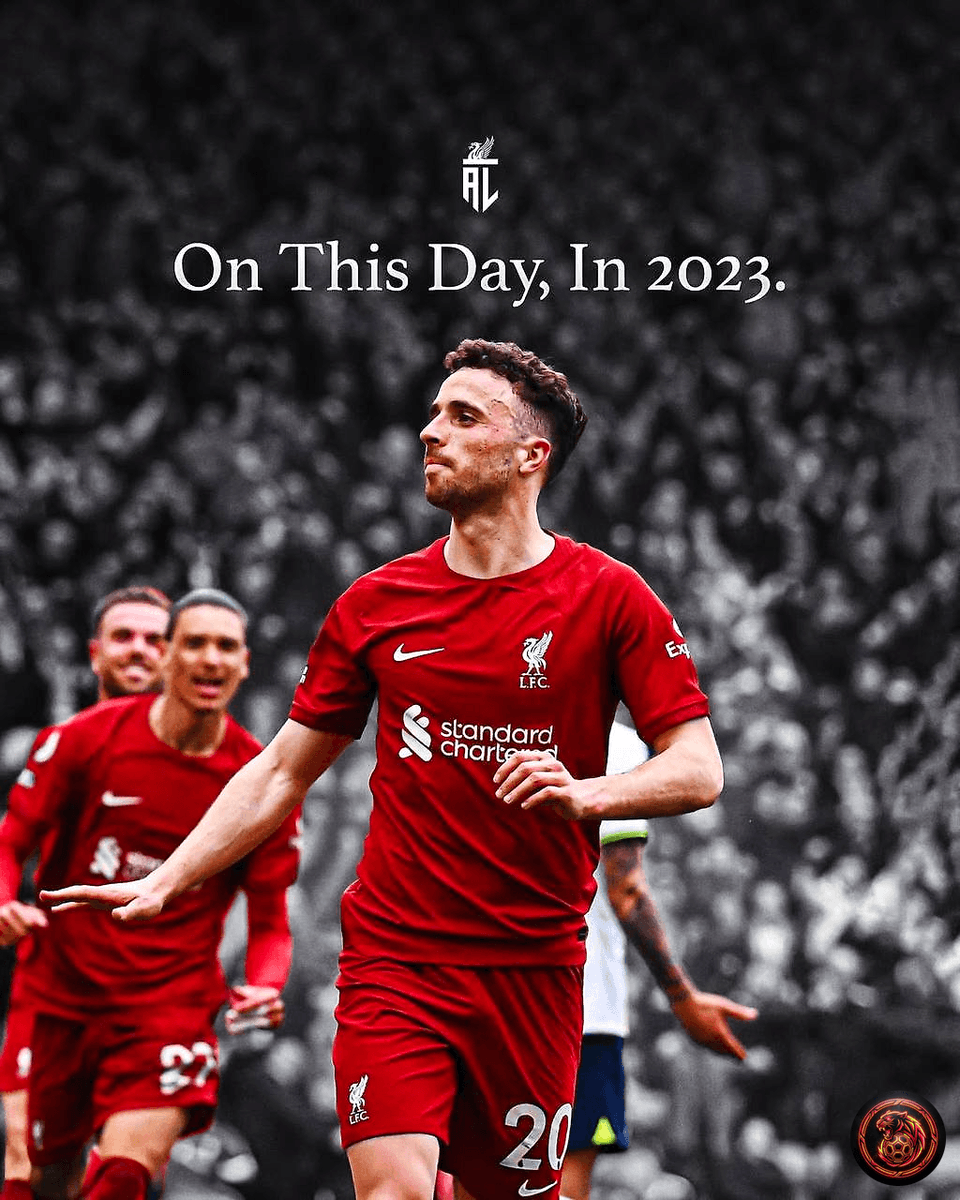 FootballGoalFC's tweet image. 🚨 𝗢𝗡 𝗧𝗛𝗜𝗦 𝗗𝗔𝗬

📆 On this day in 2023: Diogo Jota scores a stoppage time winner in our thrilling 4-3 victory over Tottenham Hotspur! 

What a dramatic finish! Who else remembers that sensational moment? 🙌⚽️ 

#Liverpool #Jota #PremierLeague #TopMatch
