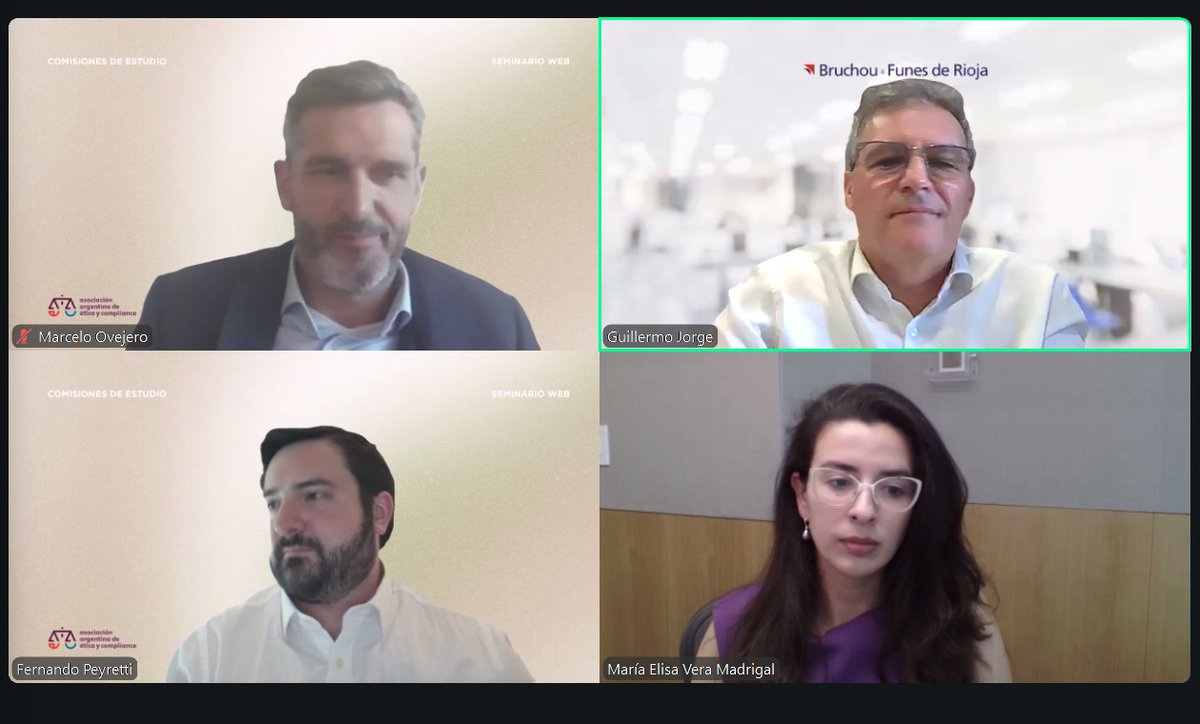 AAECOMPLIANCE's tweet image. ¡Iniciamos la actividad de la Comisión de Gestión del Fraude Corporativo!

💬 Compliance bajo presión: cómo tomar decisiones críticas en América Latina.

👥 Junto a nuestros directores Fernando Peyretti y Marcelo Ovejero y a los #SPEAKERS Guillermo Jorge y María Elisa Vera.