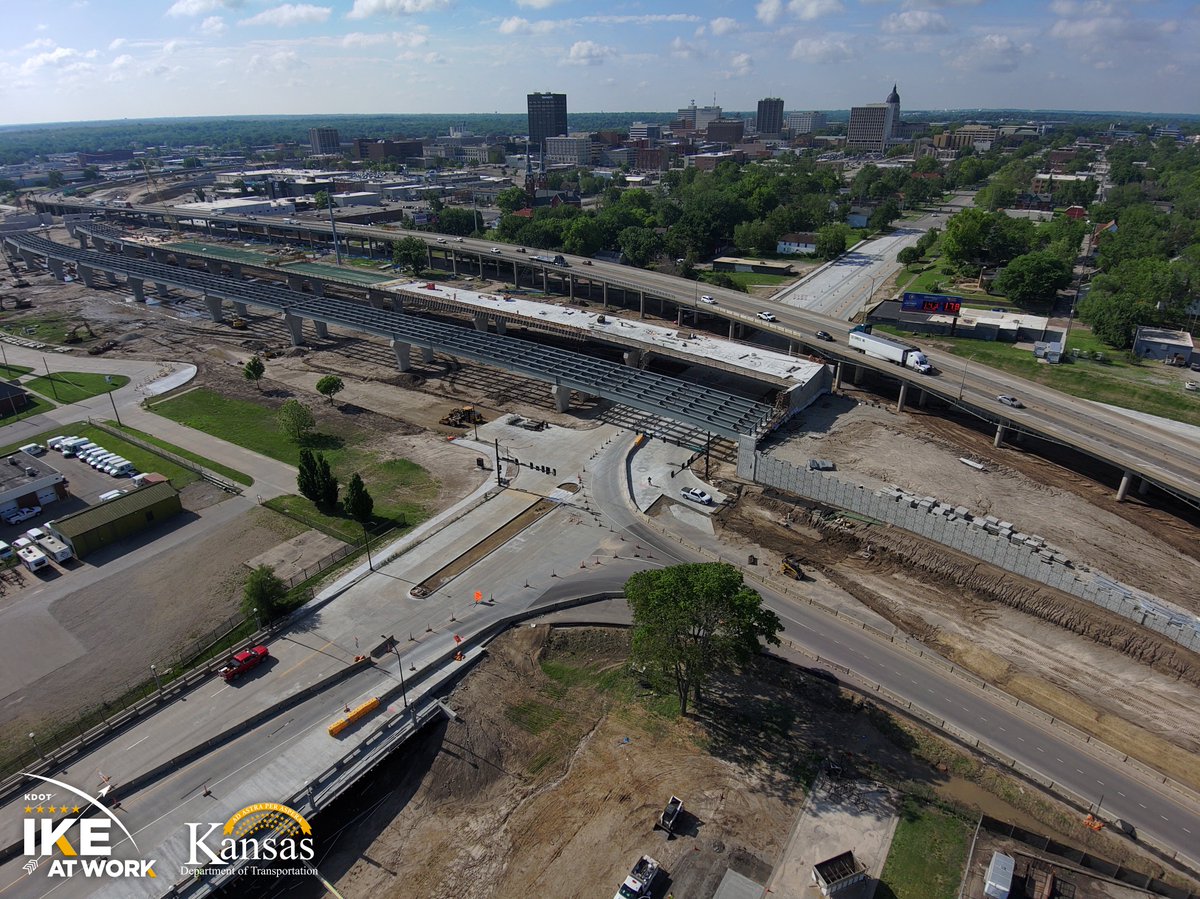 PolkQuincy's tweet photo. Work on the I-70 Polk-Quincy Viaduct continues, with deck pours, lighting, and landscaping taking place ahead of the I-70 closure. Progress is also being made on Topeka Boulevard, which will partially reopen in the coming days.

Learn more: https://t.co/LucgX5FaFQ https://t.co/QtDafMUjb2