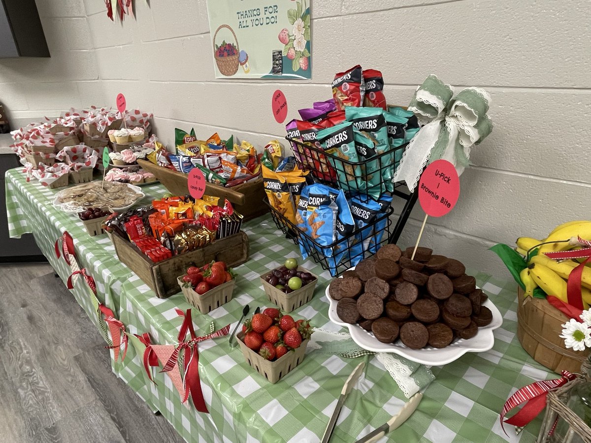 TadmoreES's tweet photo. Our teachers are too sweet! Thank you to Impact Rentals for providing this delicious dessert bar for our staff for teacher appreciation week! https://t.co/PL88xfrdam