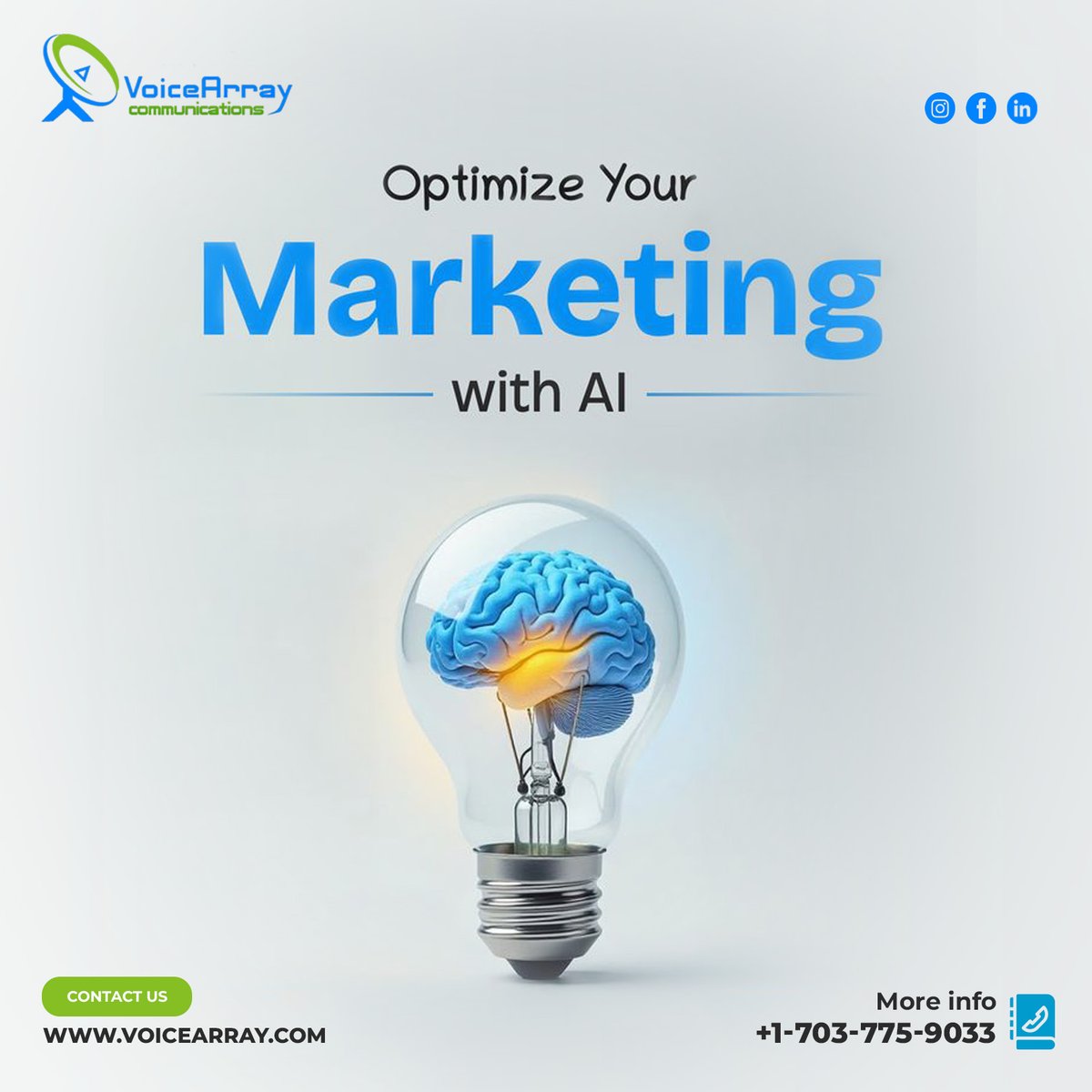 voicearrayllc's tweet image. AI + Marketing = Growth

Missed calls = missed revenue.
AI-powered communication helps you respond faster, capture more leads, and grow smarter. Optimize your marketing with intelligent automation.

🌐 voicearray.com

#AIMarketing #BusinessAutomation #LeadGeneration