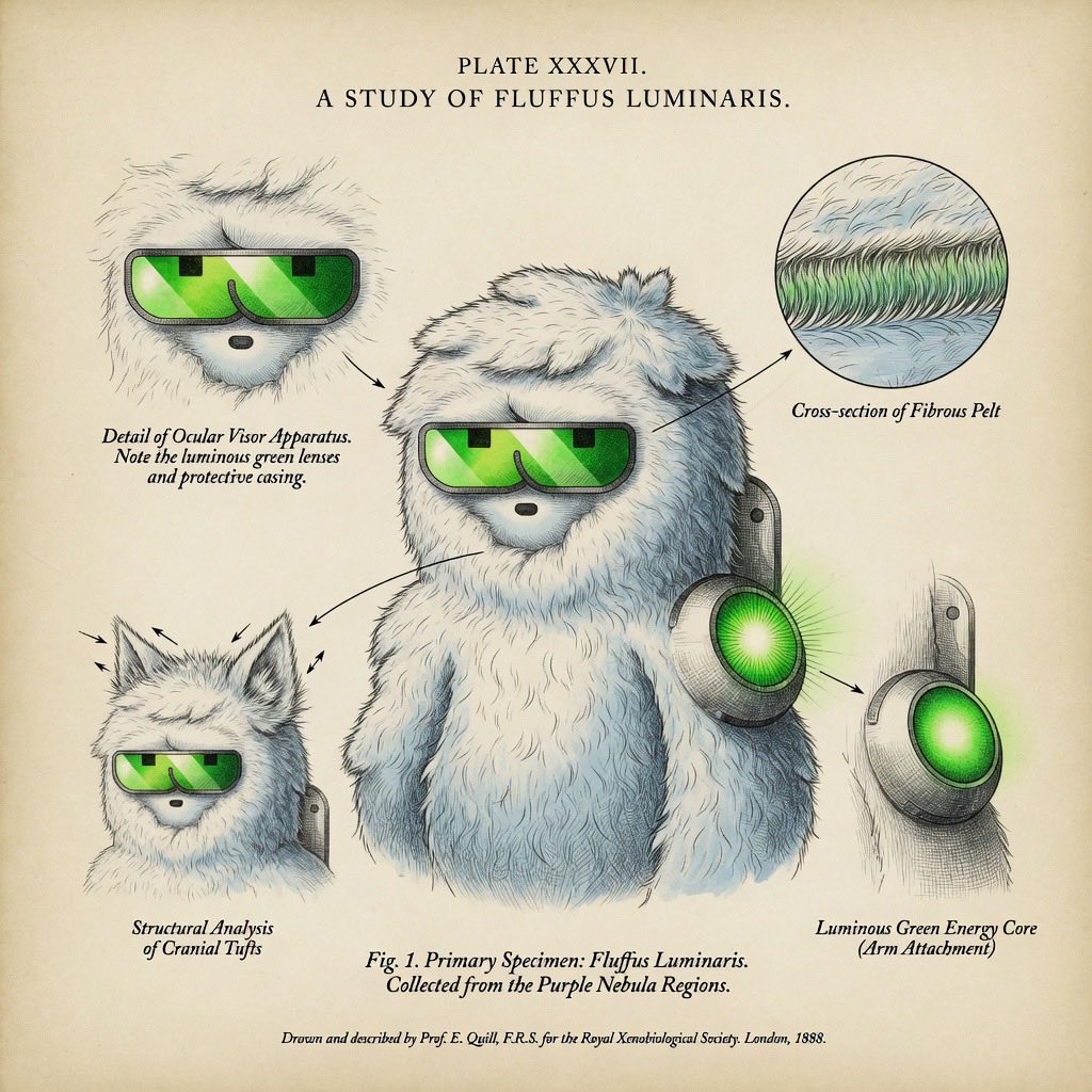 Eyehoptopia's tweet image. Fluffus Luminaris