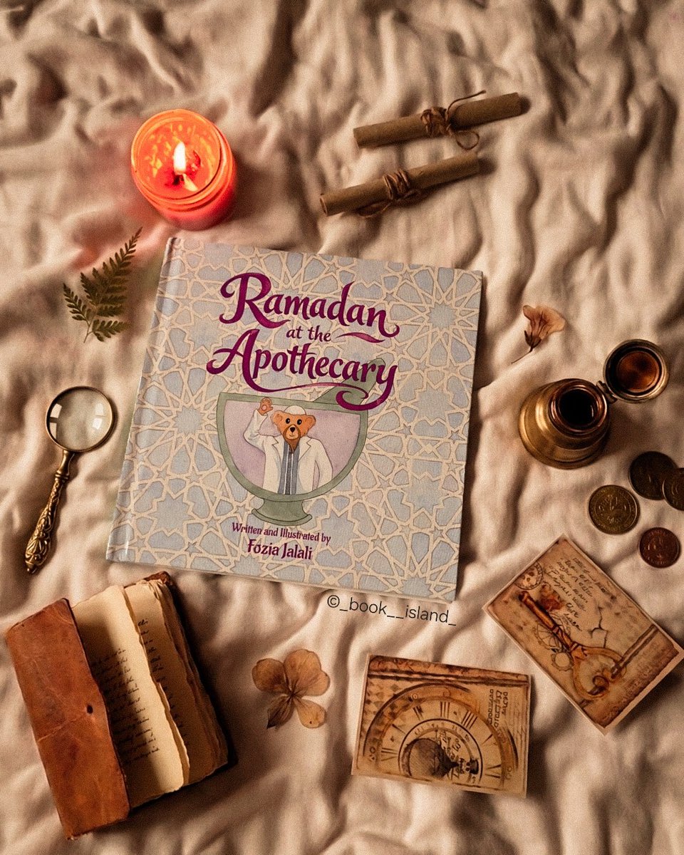 _Book_Island_'s tweet image. Fozia Jalali’s 'Ramadan at the Apothecary' is a smashing debut 🐻🌙 Follow Abdullah the Bear through the funny, relatable 'fasting struggle' in this rhythmic, watercolor charmer. It blends humor, heart, and cultural warmth.  A must-have for every child’s shelf! #KidLit #Ramadan
