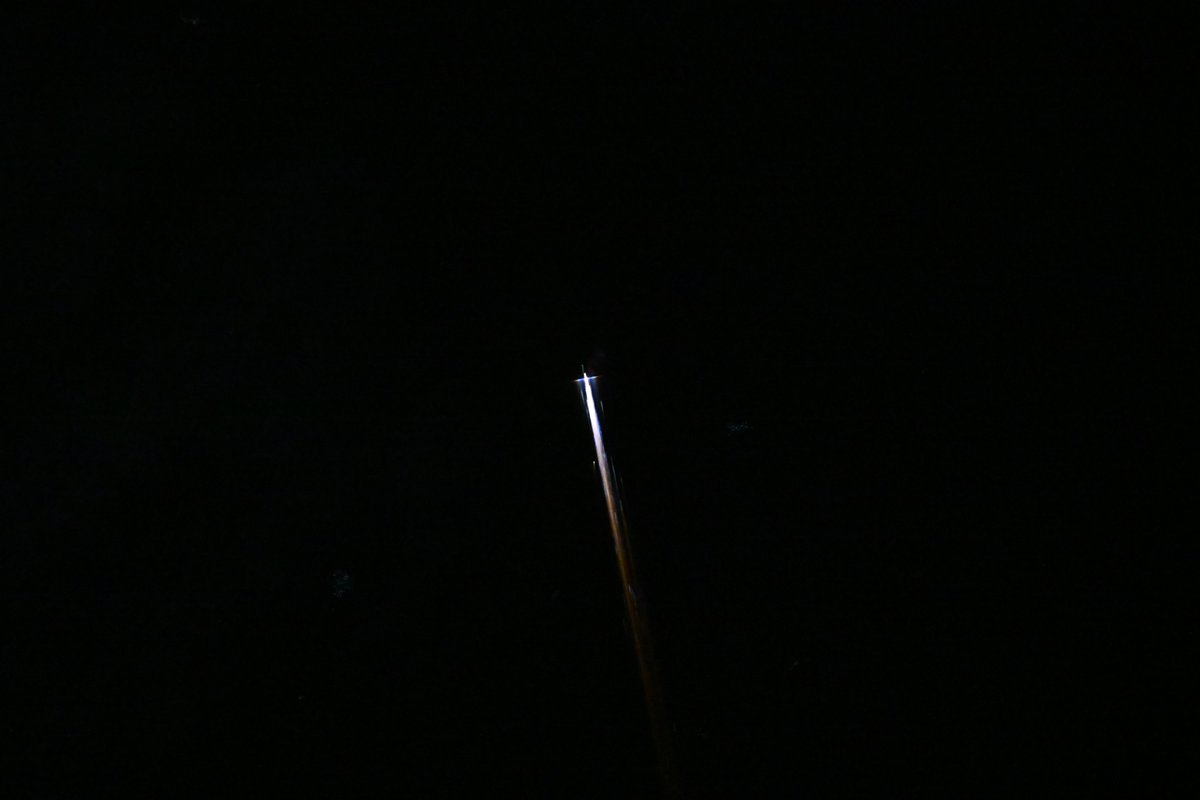 Astro_ChrisW's tweet image. On April 27th at about 10:40 PM GMT, I was in the @Space_Station Cupola and saw something really neat.  I was scanning the sky to try to catch a glimpse of the approaching Progress MS-34 vehicle bringing new supplies. Just as we were passing over West Africa, I saw a bright