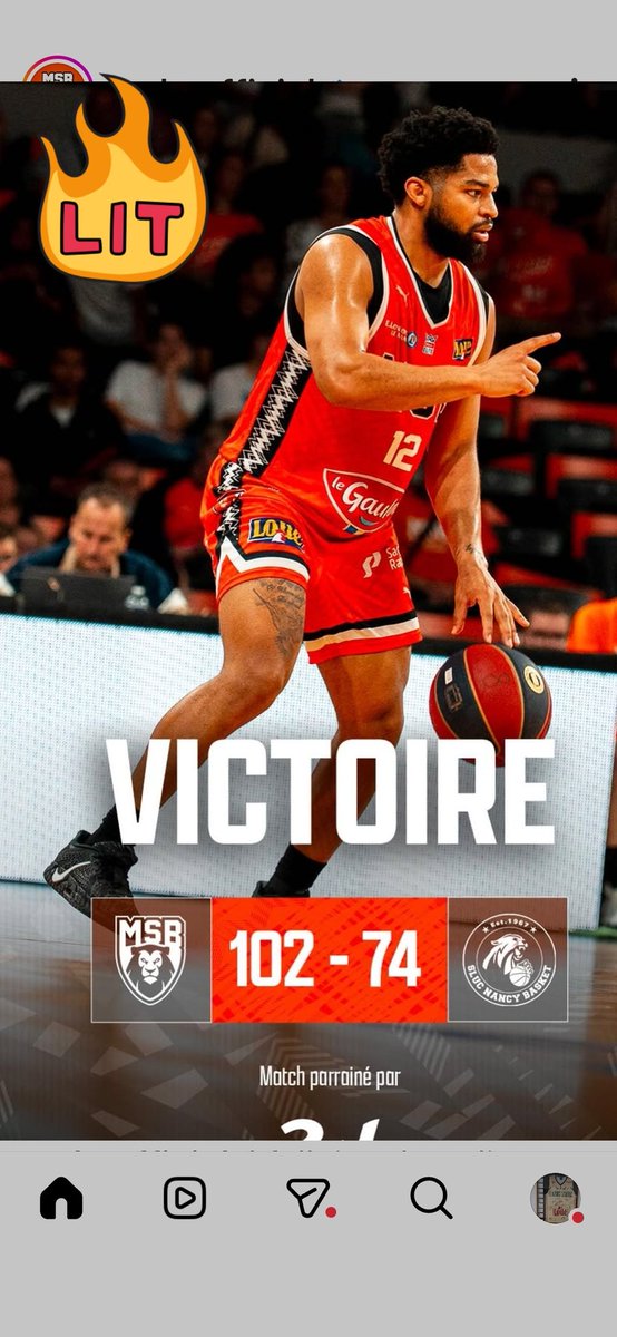 Christdu72's tweet photo. Il fallait rebondir après cette finale perdue, et vous l'avez fait.  Gros match.  Merci . Toujours derrière vous🫠💪🔥🏀
#GOMSB #BETCLICELITE https://t.co/l4Eo2ucA1Y