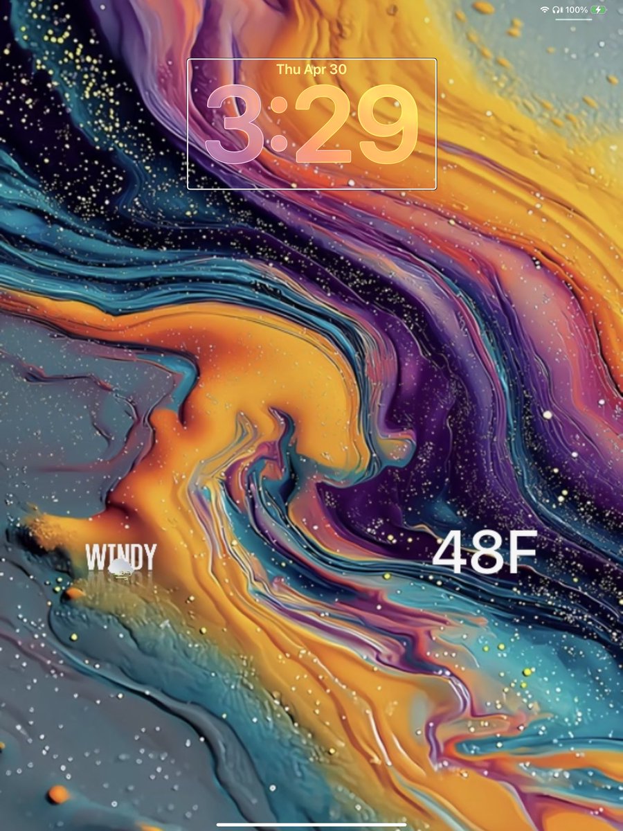 austynjohnson26's tweet image. Custom #wallboard 🌧️🫧

Inspired by Fav Weather by @daddykool666  
Wall: Gloopy, painted texture wallpapers for iPhone by @wallsbyjfl shared by @iDownloadBlog 

Simple and calm with the live weather widget.

Hope it brings some calm ✨