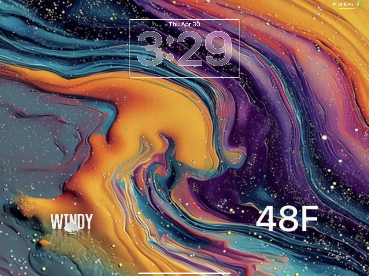 austynjohnson26's tweet image. Custom #wallboard 🌧️🫧

Inspired by Fav Weather by @daddykool666  
Wall: Gloopy, painted texture wallpapers for iPhone by @wallsbyjfl shared by @iDownloadBlog 

Simple and calm with the live weather widget.

Hope it brings some calm ✨