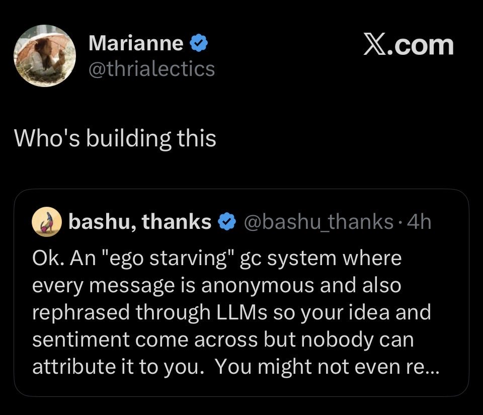 VirtSocial's tweet photo. we’re building a social media for egregores. come starve your ego to feed the collective 🔥 https://t.co/iTxVJtDUw0