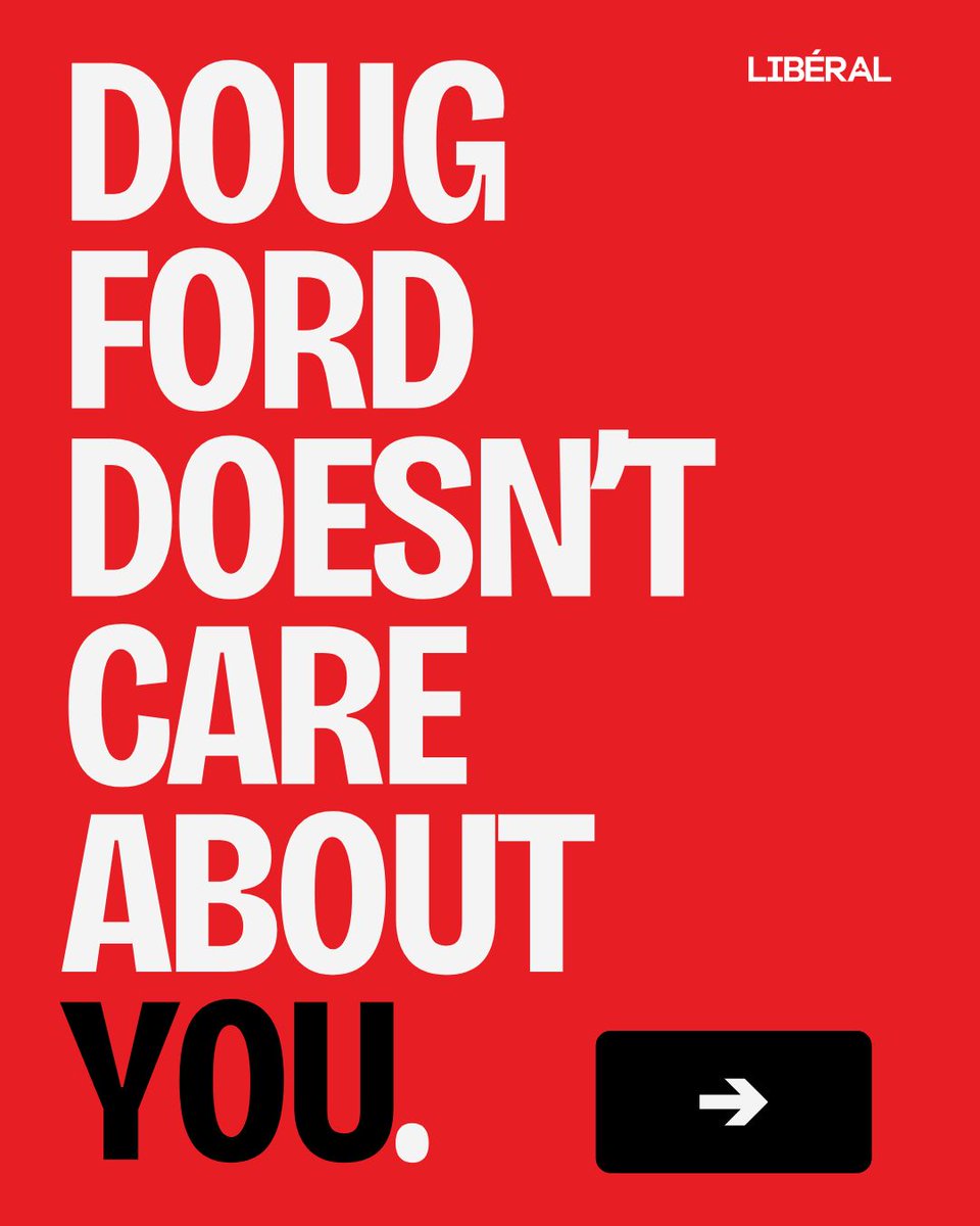 OntLiberal's tweet image. Doug Ford doesn’t care about Ontarians. And it shows.

#onpoli