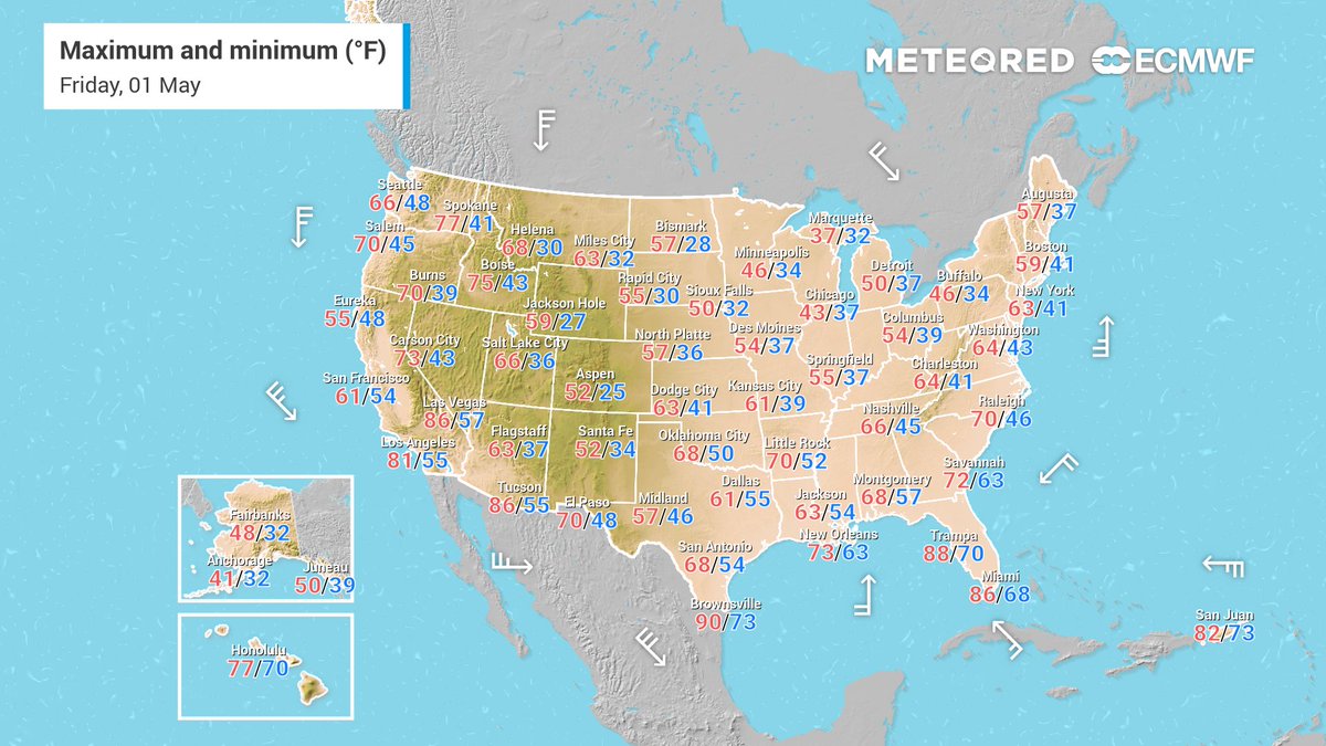 MeteoredUS's tweet image. ⛈️❄️🌡️ A slow-moving front brings it all — severe #storms, flooding #rain, snow, and a sharp #temperature divide across the U.S.

🌐📲 Stay aware! 👇
theweather.com