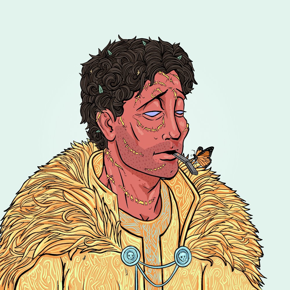 It’s not my most expensive or rarest NFT but I keep coming back to this one  for my PFP. There is a reason DeGods is my #1 pick for the next bull run. <a href="/DeGodsCommunity/">DeGods Community</a> #newpfp